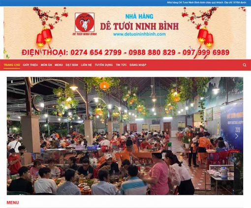 Thiết Kế Web ẩm Thực