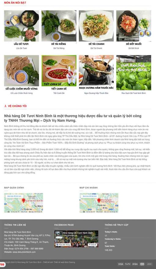 Thiết Kế Web ẩm Thực